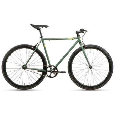 AVASTA BA9002WF-4 700C 54 Inch Single Speed Loop Fixed Gear Urban Commuter Fixie Bike with High-TEN Steel Frame for Adults 5' 6