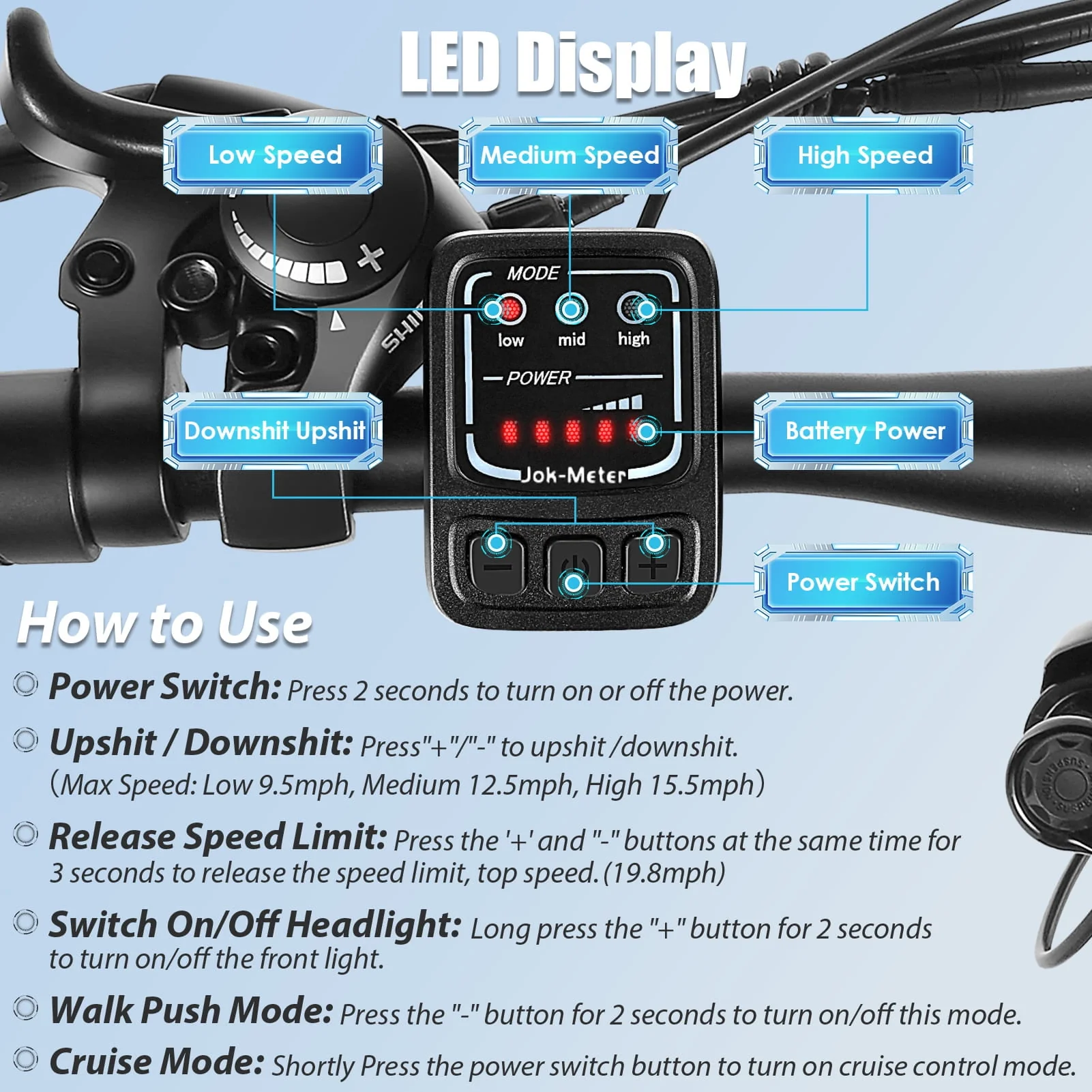 Elifine 500W Electric Bike for Adults, 26
