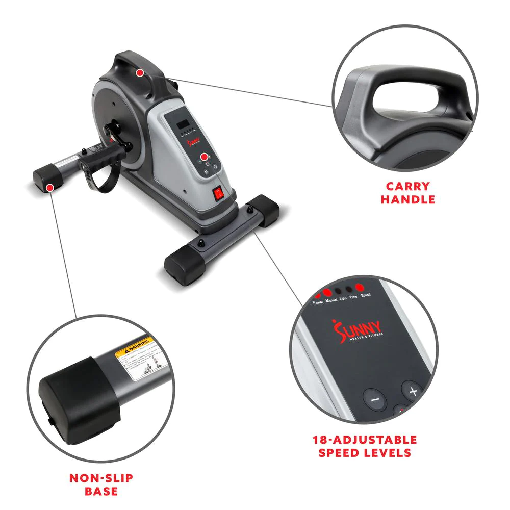 Sunny Health &a; Fitness Electromagnetic Mini Exercise Bike - SF-B020029