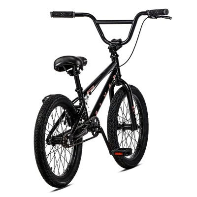 AVASTA 18 Inch Kid Freestyle BMX Bicycle for Beginner Riders with Steel Frame, Single Speed Drivetrain, and Rear Caliper Brakes, Ages 5 to 8, Black