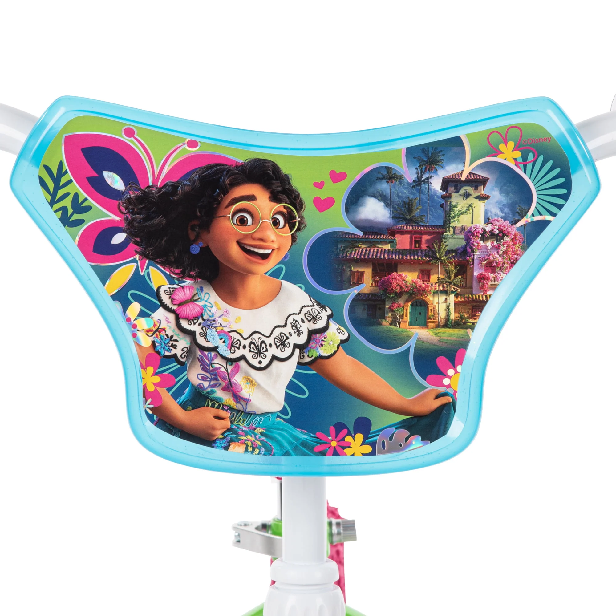 Encanto 12-inch Bike for Girls, Pink/Green/Blue, by Huffy