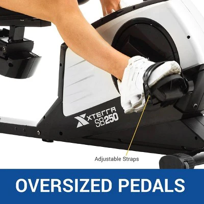 XTERRA Fitness SB250 Recumbent Exercise Bike - Black