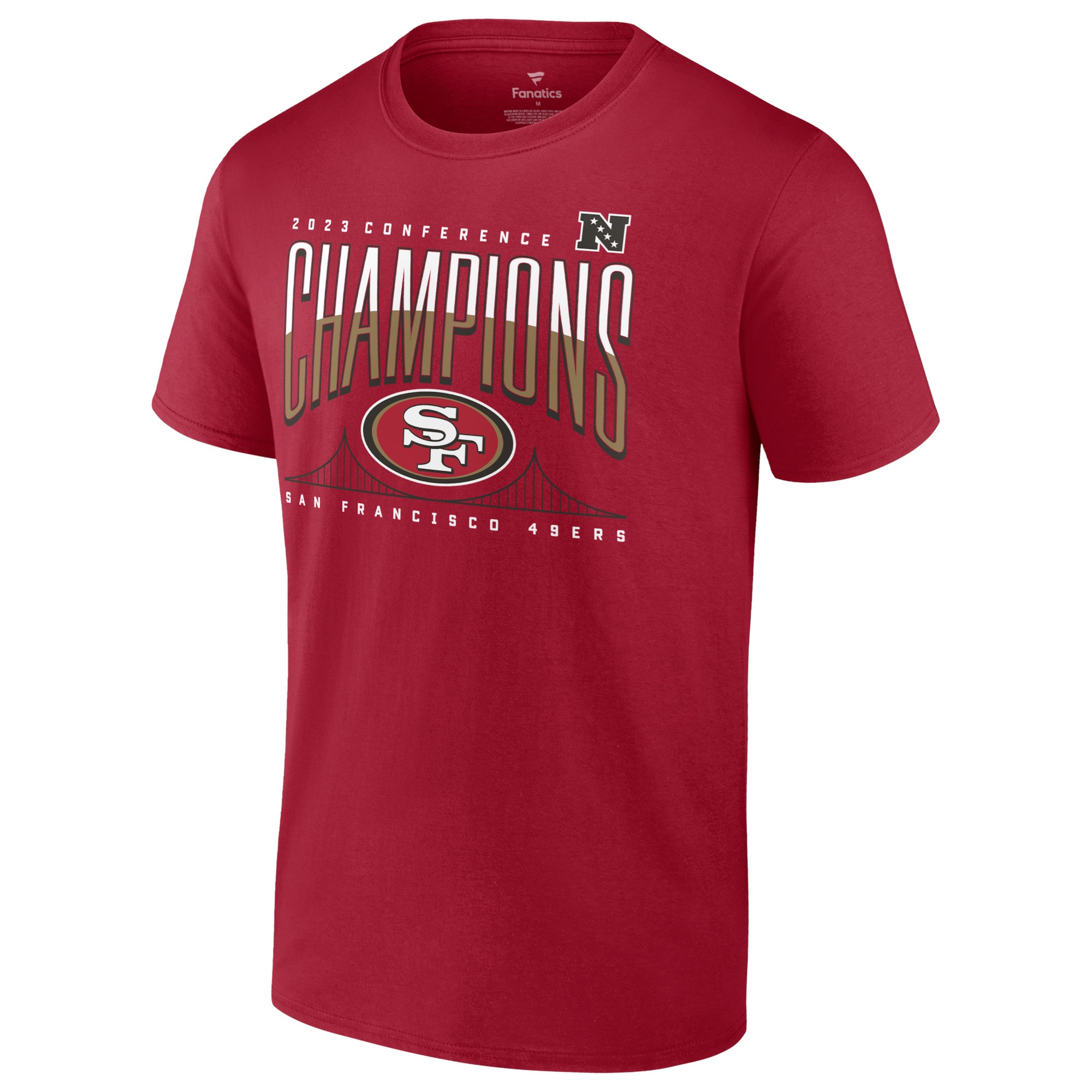 San Francisco 49ers Fanatics 2023 NFC Champions Hometown Not Done T-Shirt - Scarlet