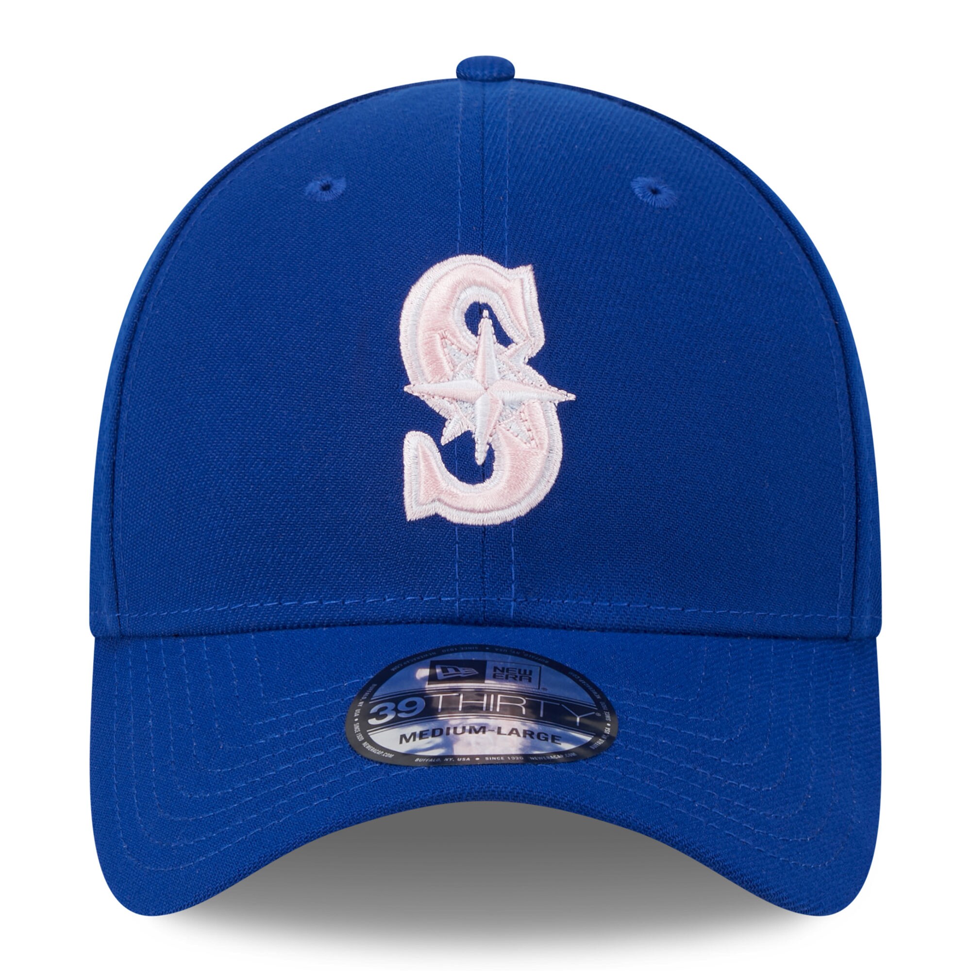 Men's Seattle Mariners New Era Royal 2024 Mother's Day 39THIRTY Flex Hat