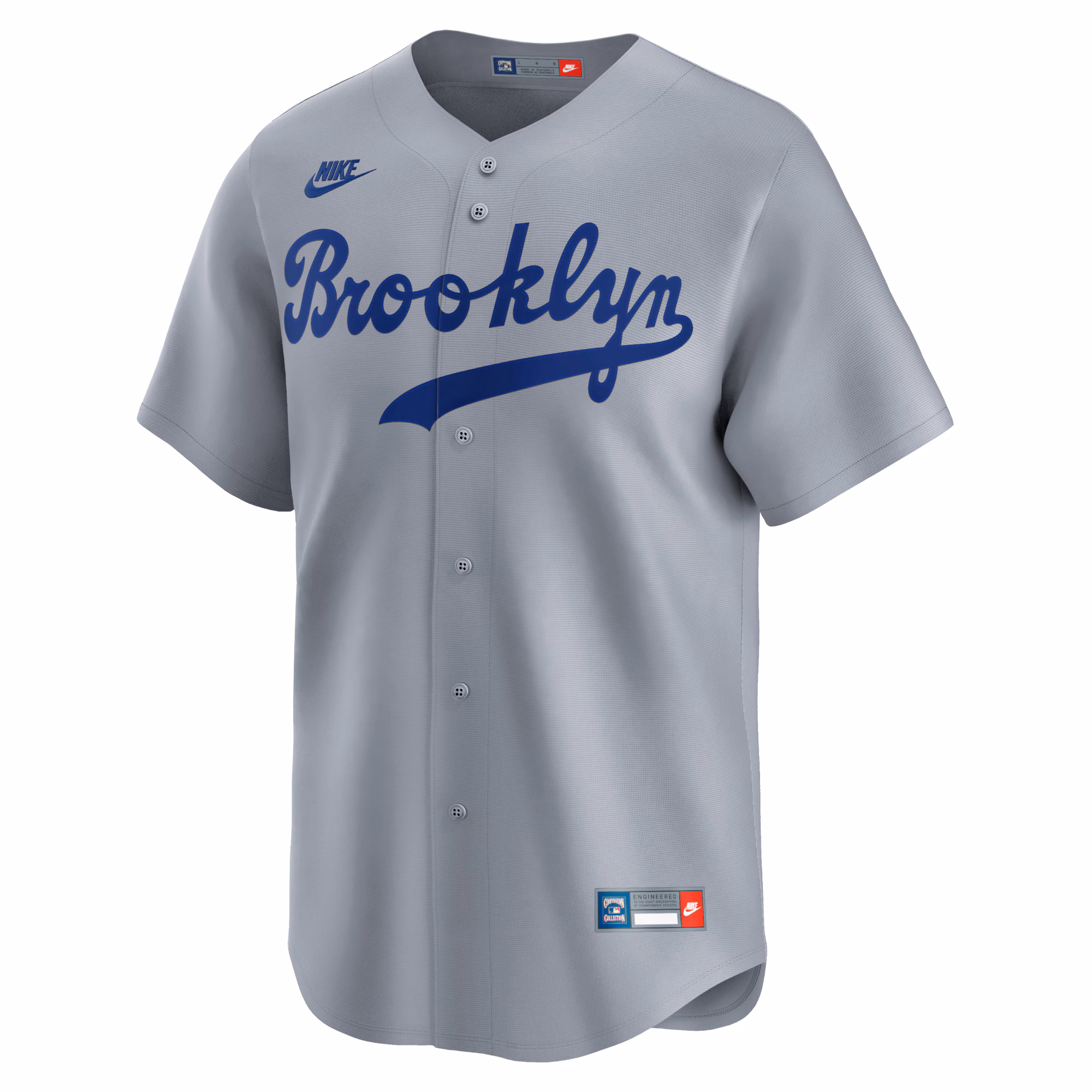 Men's Brooklyn Dodgers Nike Gray Cooperstown Collection Limited Jersey