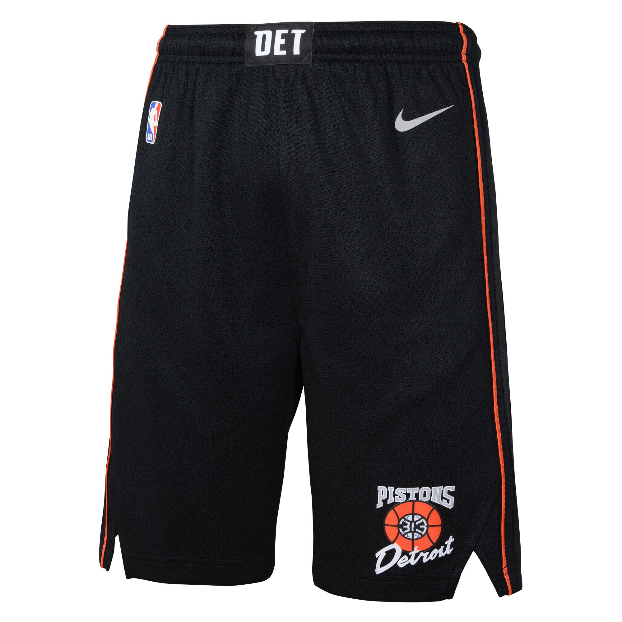 Youth Detroit Pistons Nike Black 2023/24 City Edition Swingman Performance Shorts