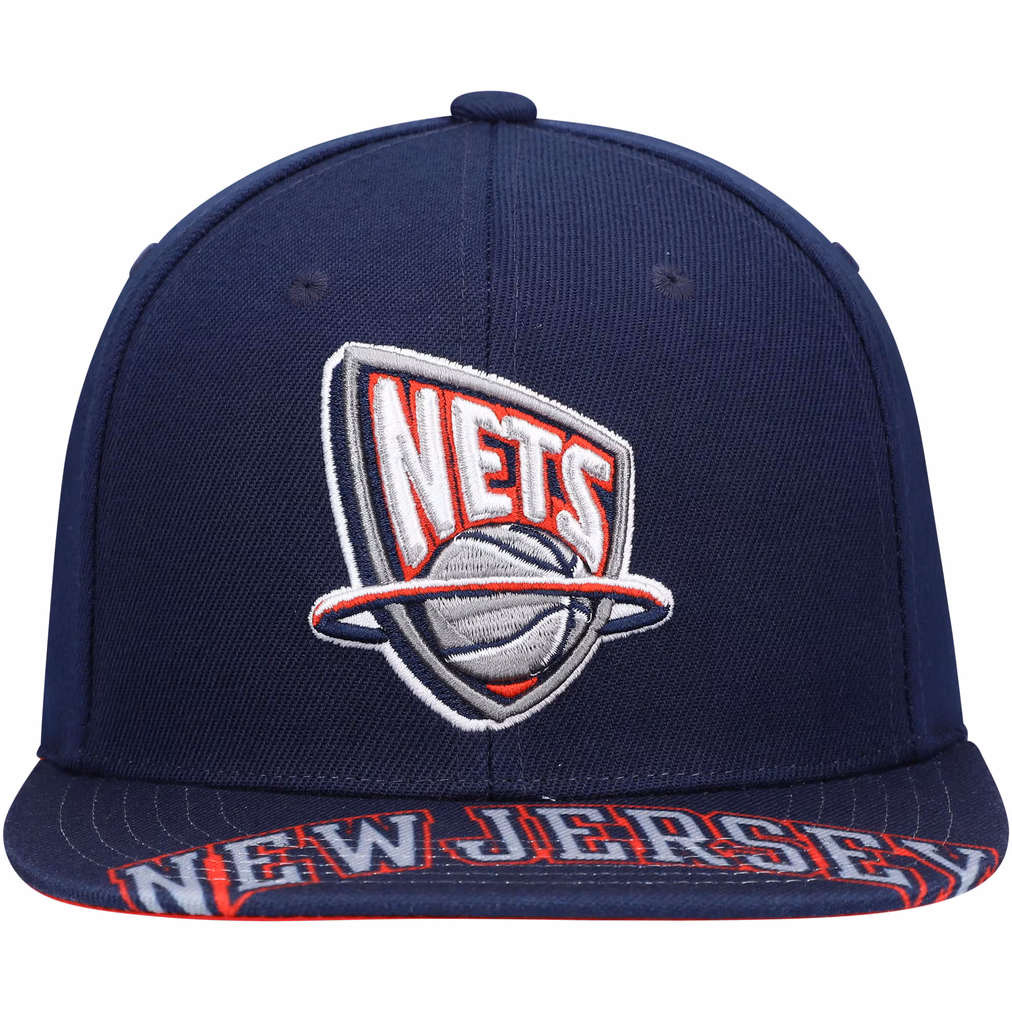 Men's New Jersey Nets Mitchell & Ness Blue Hardwood Classics Swingman Pop Snapback Hat