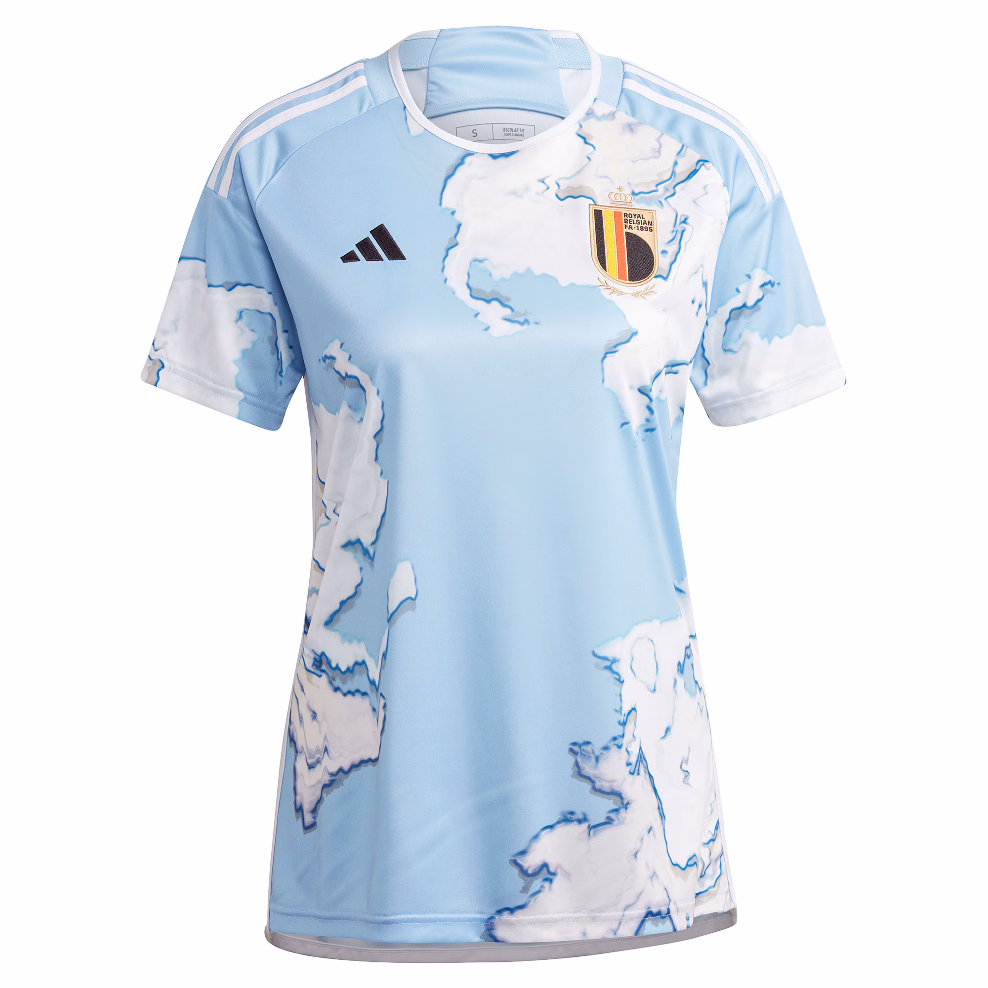 Belgium Women's National Team adidas Women's 2023 Away Replica Jersey - Light Blue