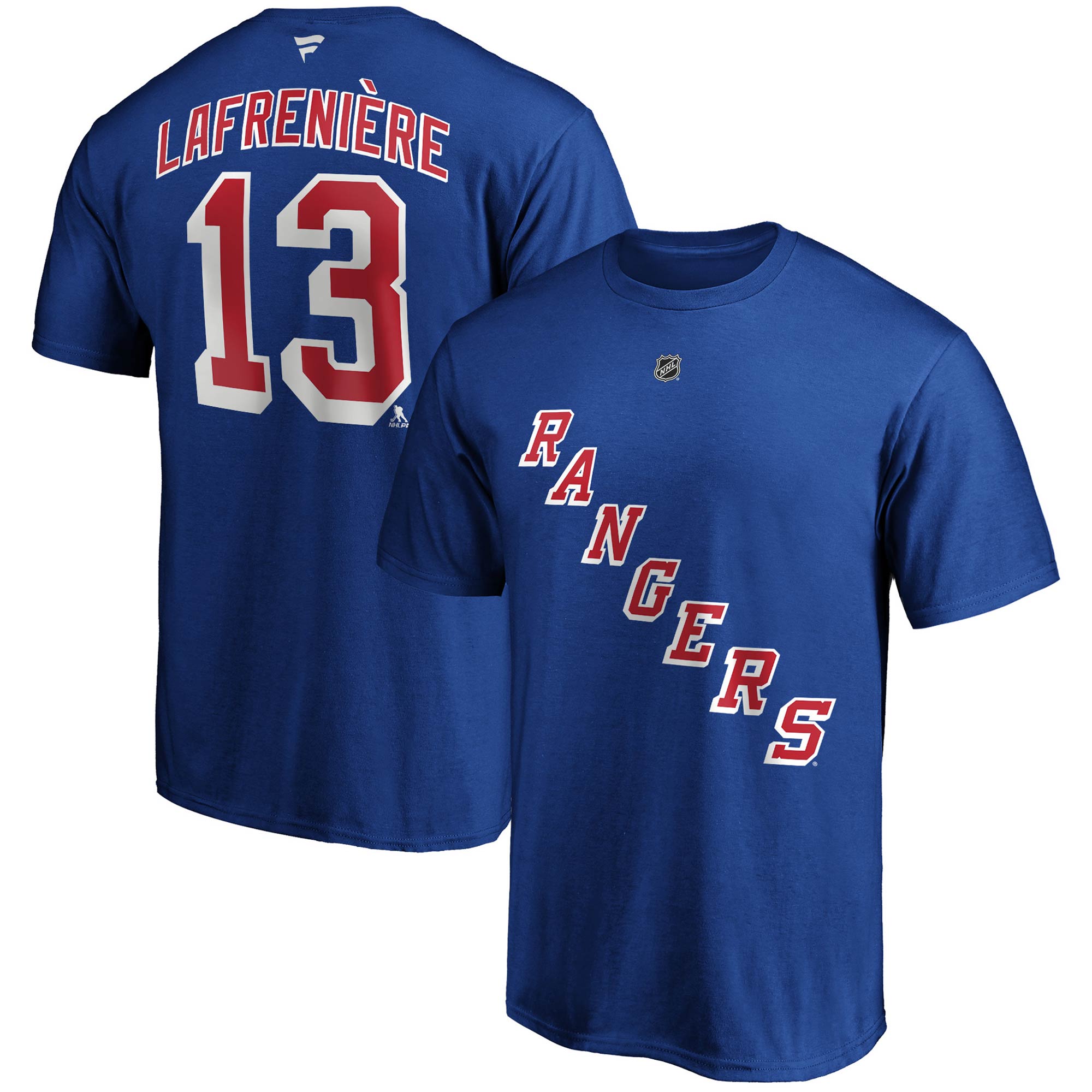 Alexis Lafreniere New York Rangers Fanatics Big & Tall Name & Number T-Shirt - Blue