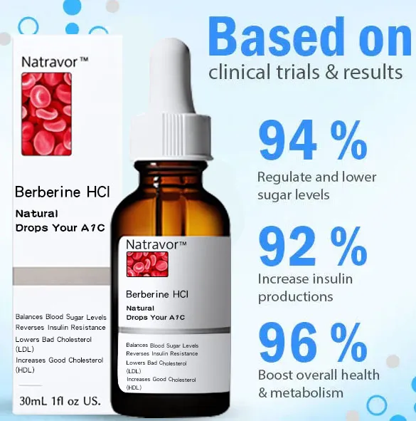 🔥LAST DAY 70% OFF 🔥Natravor™Berberine HCl Sugar Down Drops