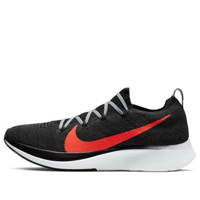 Nike Zoom Fly Flyknit 'Black Bright Crimson' AR4561-005