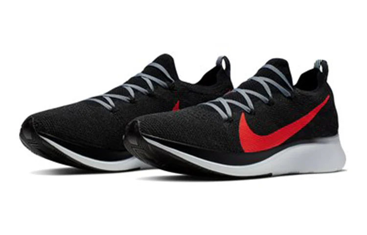 Nike Zoom Fly Flyknit 'Black Bright Crimson' AR4561-005