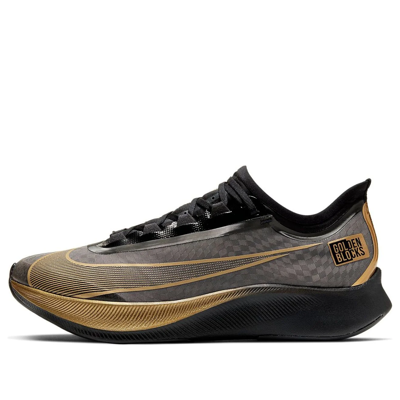 Nike Golden Blocks x Zoom Fly 3 'Black Metallic Copper' CT9139-001