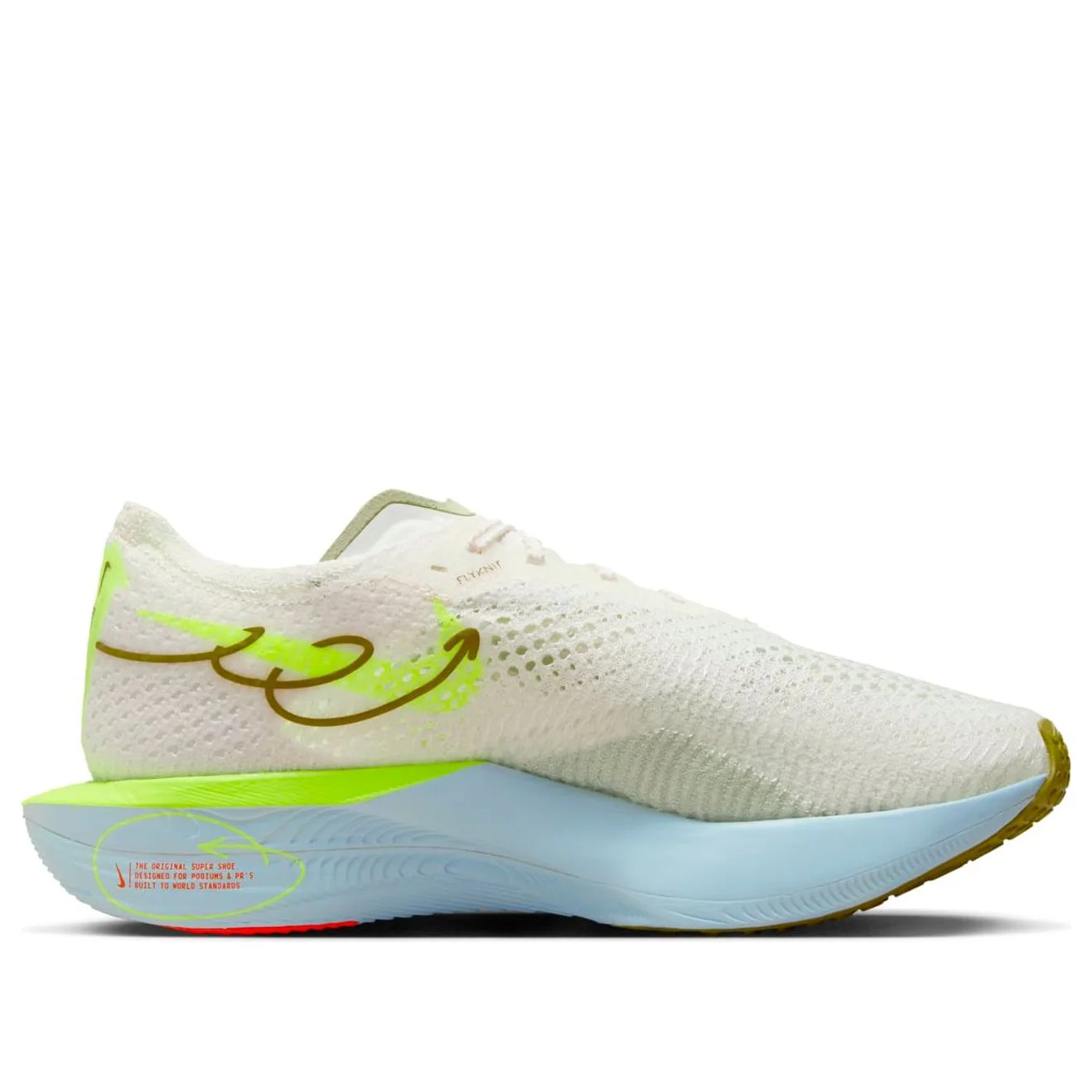 (WMNS) Nike ZoomX Vaporfly Next% 3 'Sail Glacier Blue Volt' HQ3464-143
