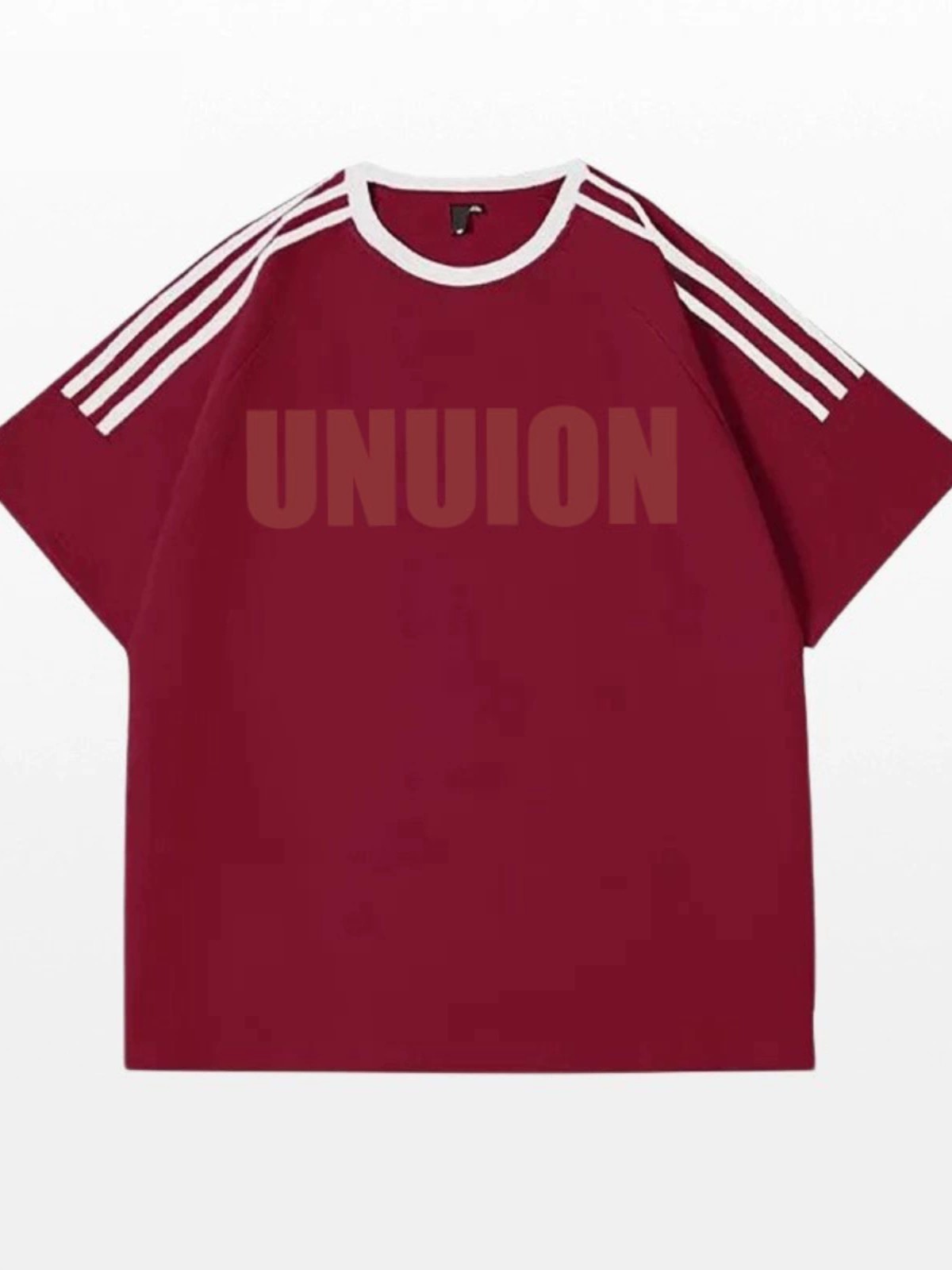 American letter print summer ins trendy three-bar short-sleeved T-shirt men's loose casual cotton T-shirt top clothes