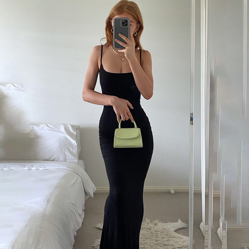 Foreign trade new women's clothing Kardashian Skims dress casual slim sling home dress long dress