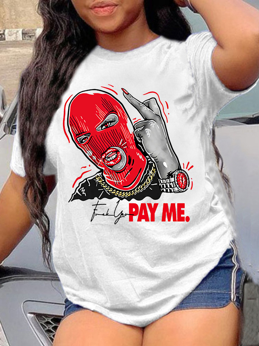 Plus Size women's loose trend t-shirt