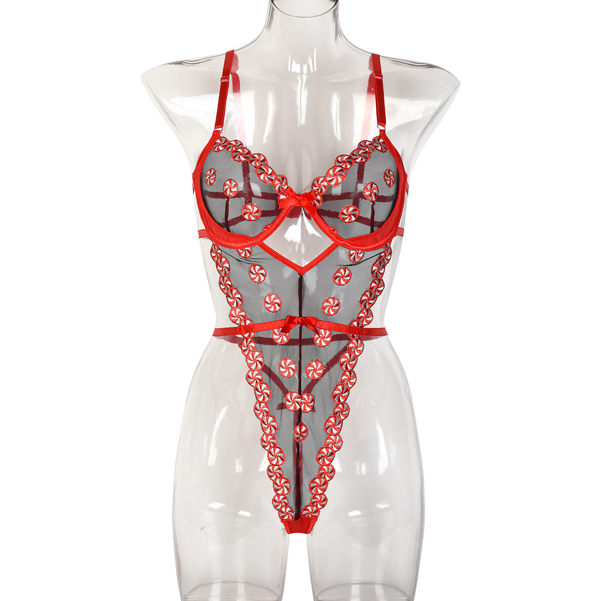 Summer Embroidered Body Shaper Slim Fit See-Through straps Sexy boysuit Top Women Teddy lingerie