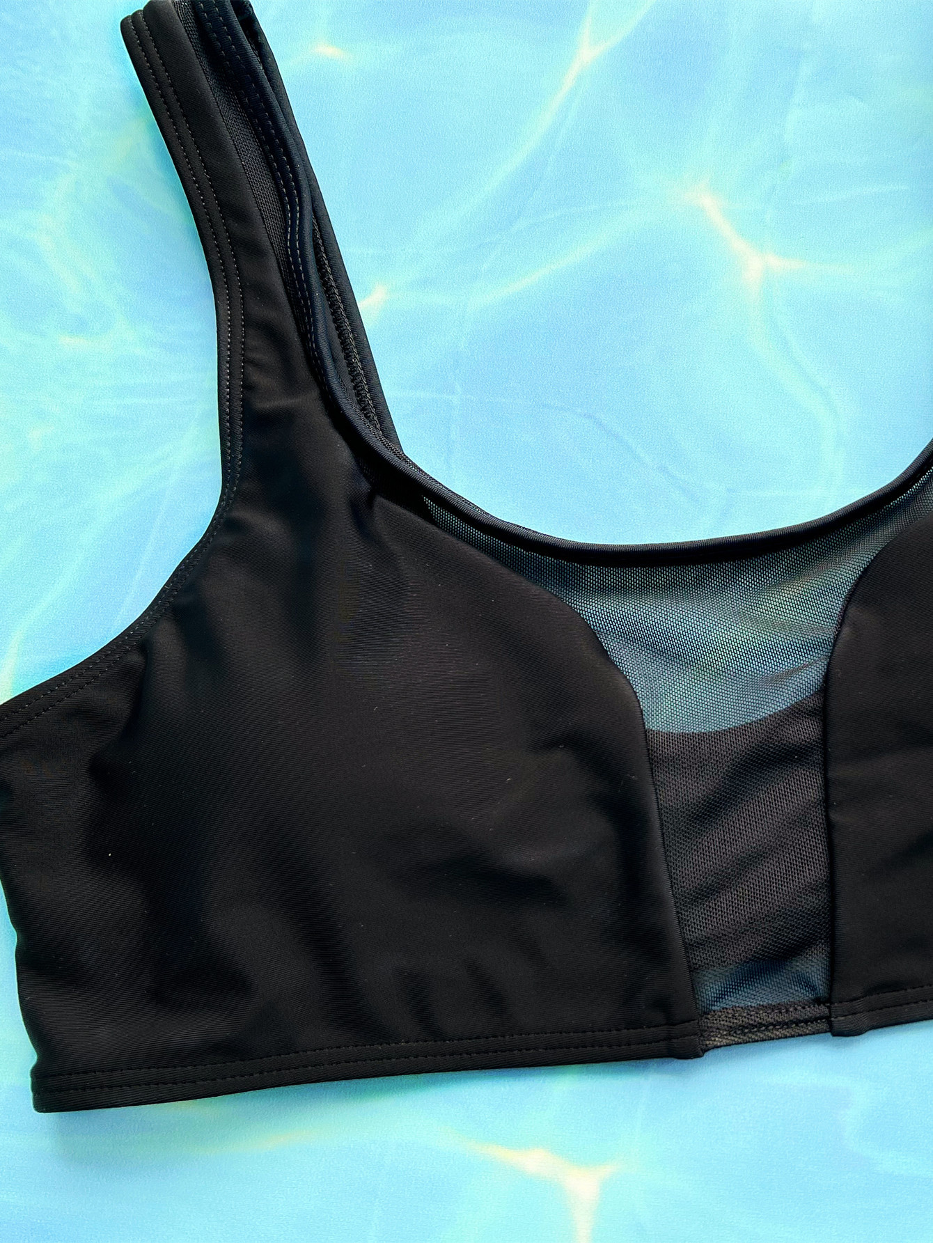 One Piece Swimsuit Women's mesh Two Pieces Bikini Swimwear