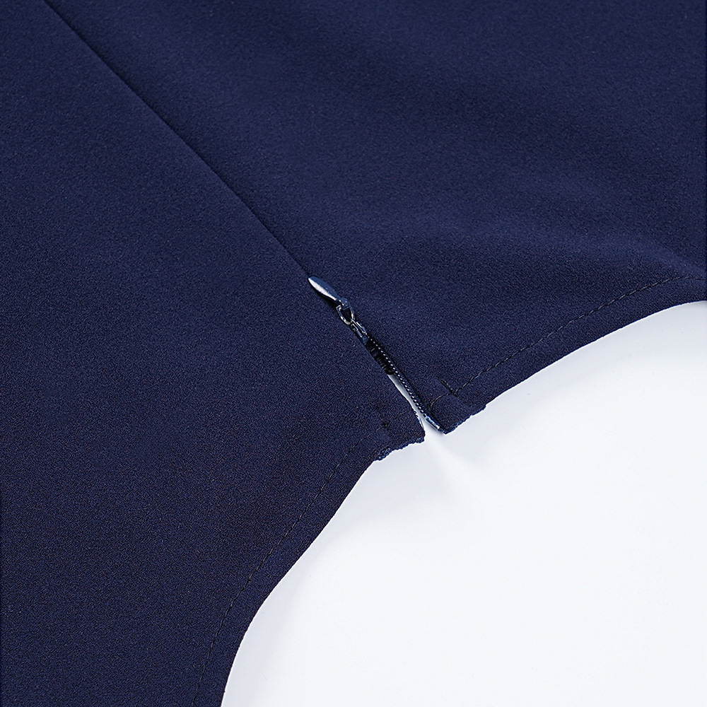 Plus Size African Dress Party Round Neck Solid Dress