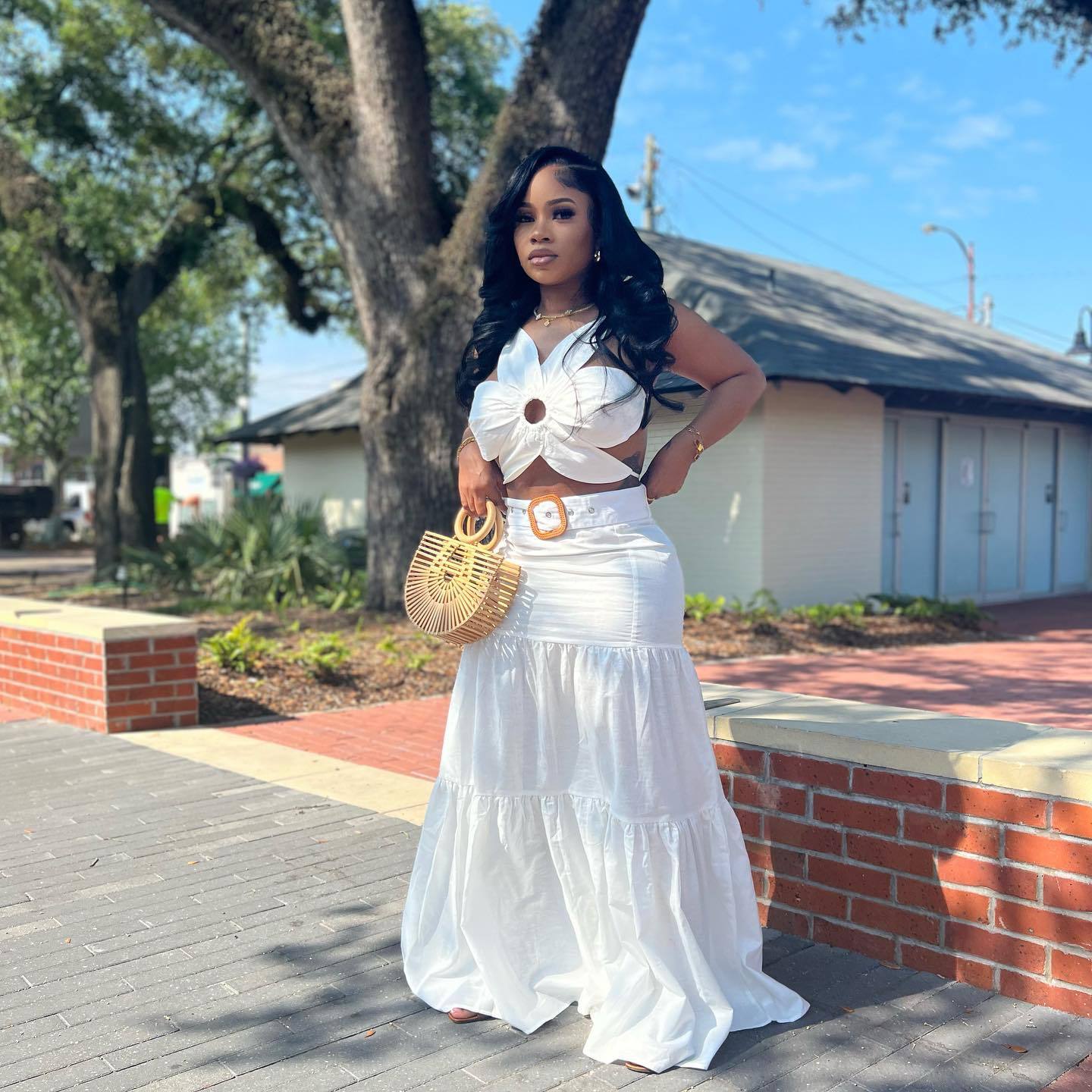 Women's Style Wrap Casual Maxi Dress Women's Set