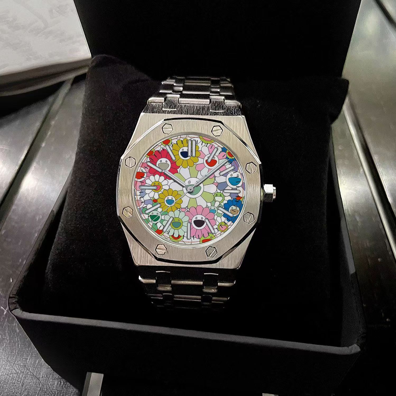 Sunflower original design watch for men trendy sports waterproof luminous brand genuine steel band men's and women's watch