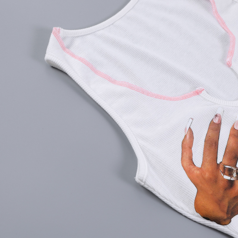 Women Summer Printed V-Neck Slim Sexy Mini Dress