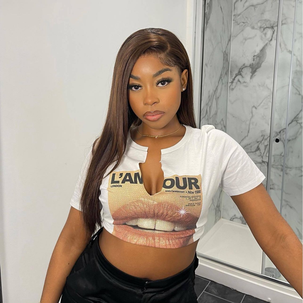 Summer Women Sexy Letter Print Crop Top