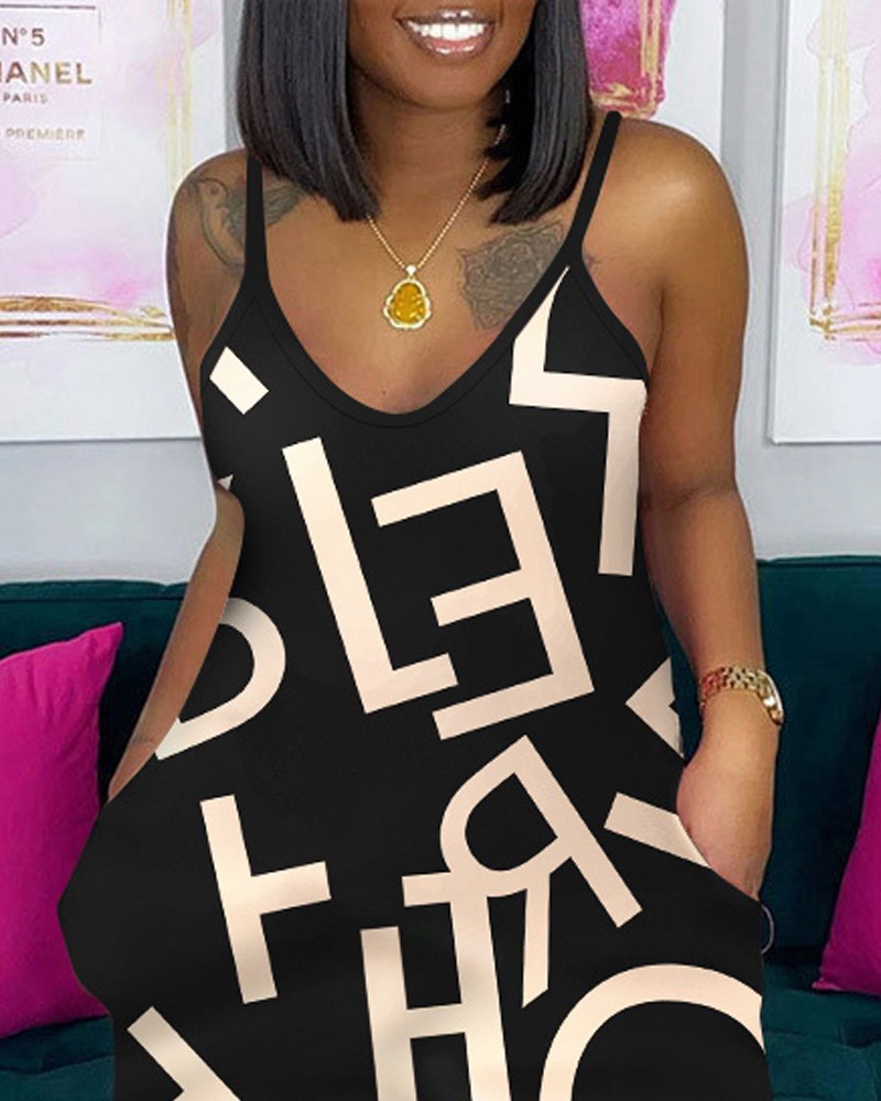 Women's Fashion Print Onesie Women's Camisole Plus Size