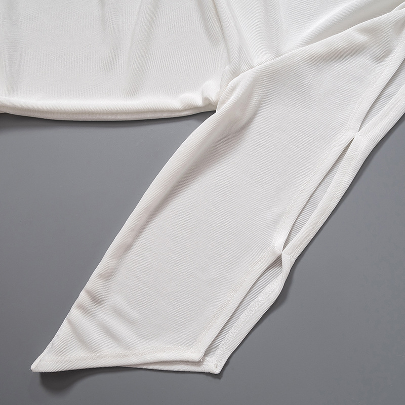 Women Summer Solid Sexy Drawstring Pleated Short Sleeve Dress