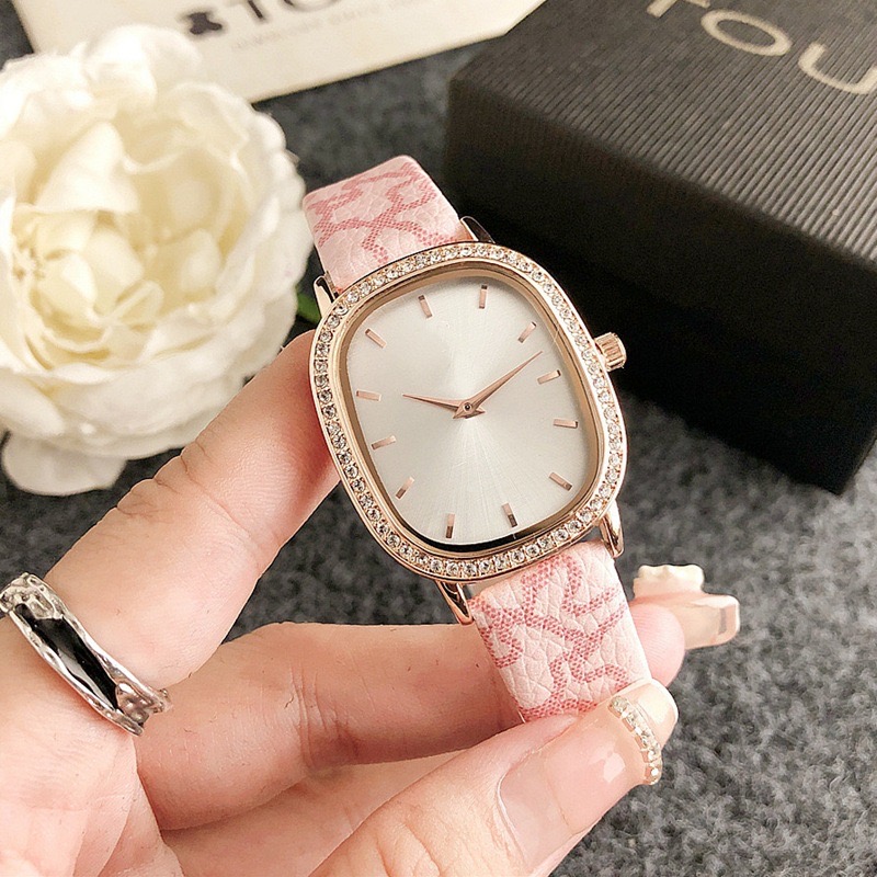 Watch for women new live broadcast hot retro square dial fashion ladies quartz watch waterproof leather strap fashion watch for women