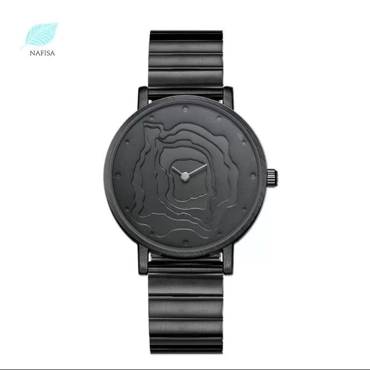 Watch ins niche design women's and men's watches fashion trend steel band watch quartz watch brand authentic