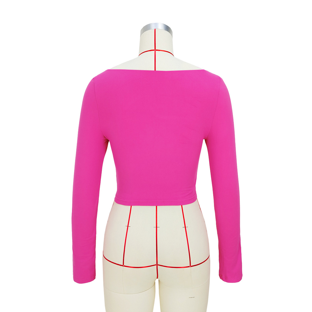 Women Solid Cutout Knot Off Shoulder T-Shirt