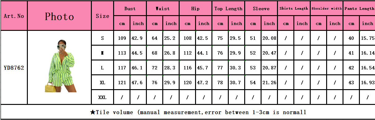 Women's Clothing vertical stripes two piece set