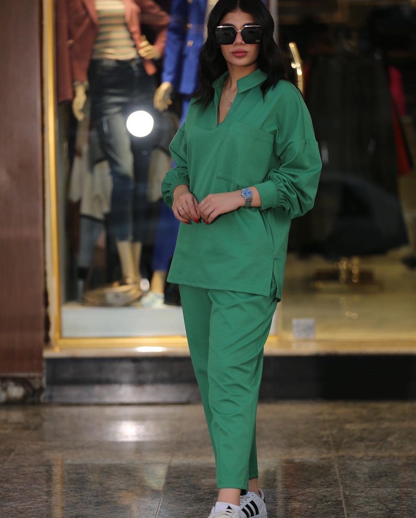 Women's Plus Size Casual Fall Turndown Collar Long Sleeve Shirt High Waist Side Pocket Casual Pants Set