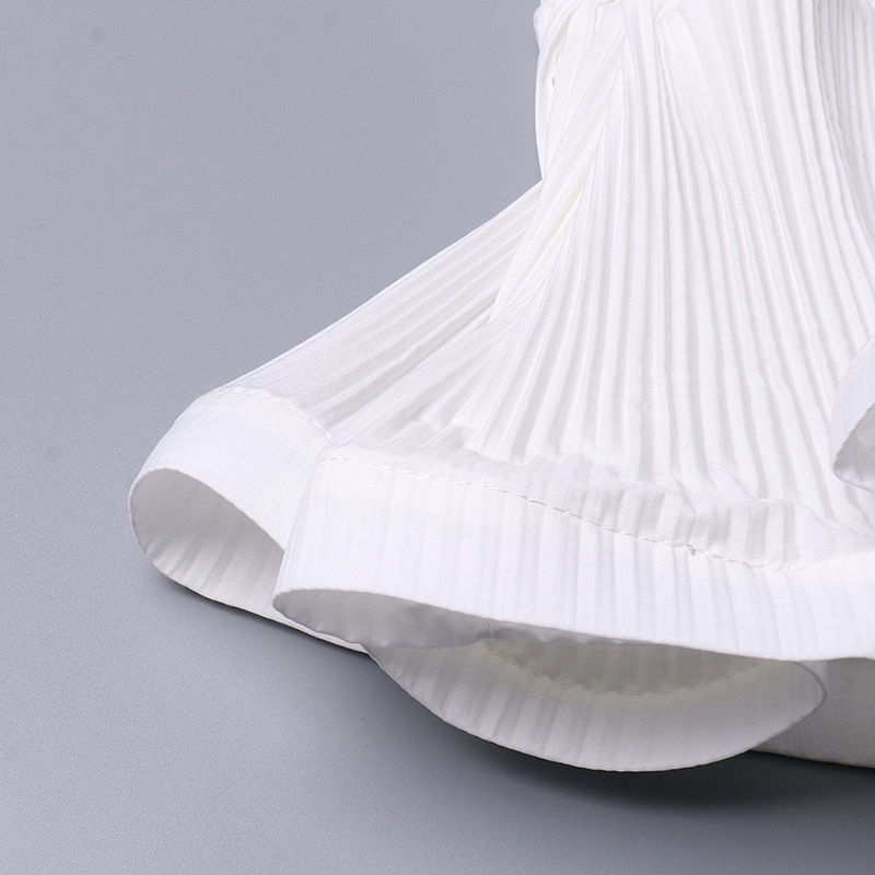 Long Sleeve Ruffle Blouse Women Autumn High Waist Stand Collar Slim Top with Belt