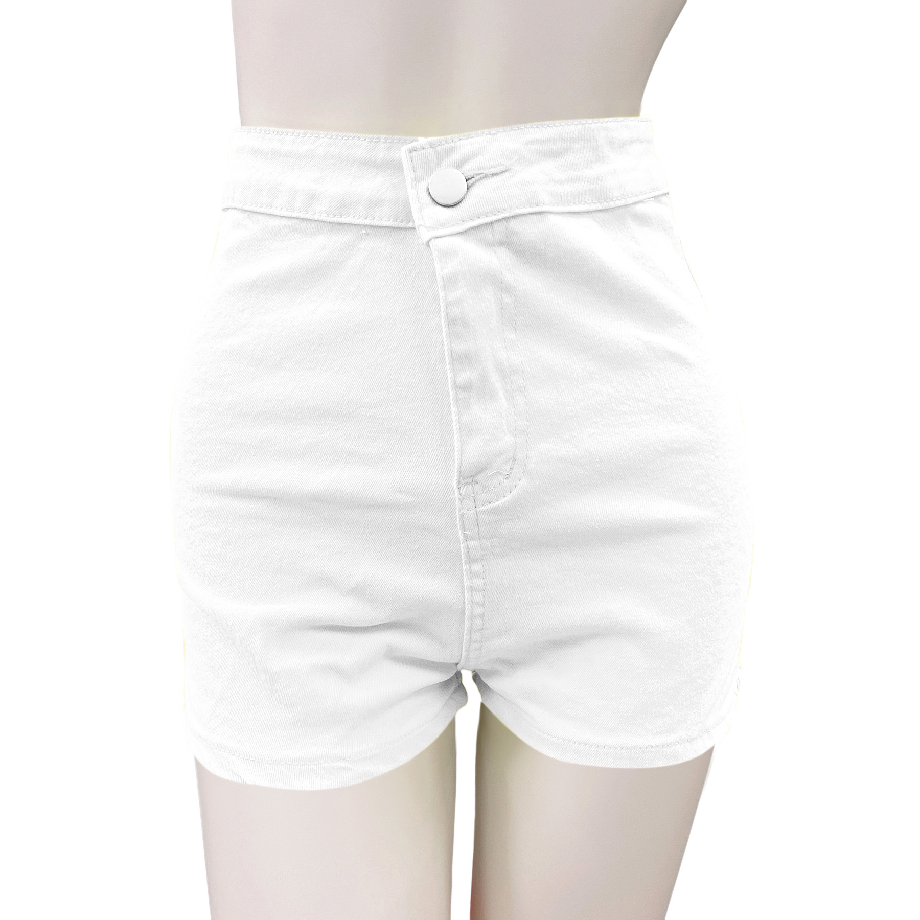 High Waist Stretch Plus Size Sexy Ripped Women's Denim Shorts