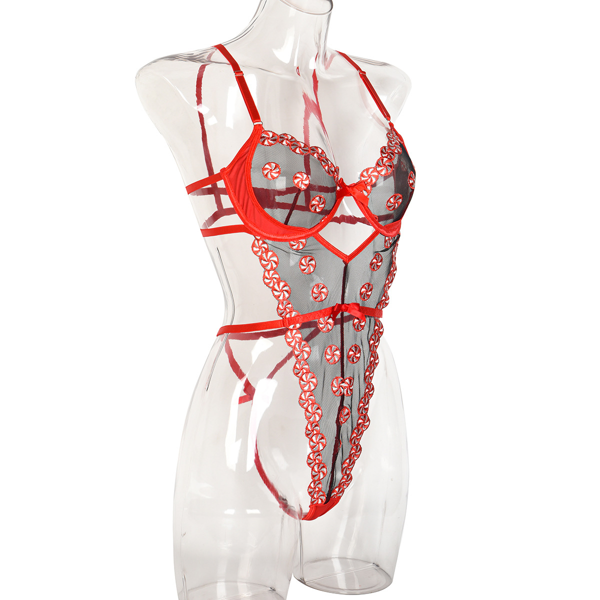 Summer Embroidered Body Shaper Slim Fit See-Through straps Sexy boysuit Top Women Teddy lingerie