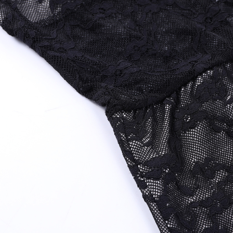 Women Suspenders Lace-Up Cutout Bodycon Dress