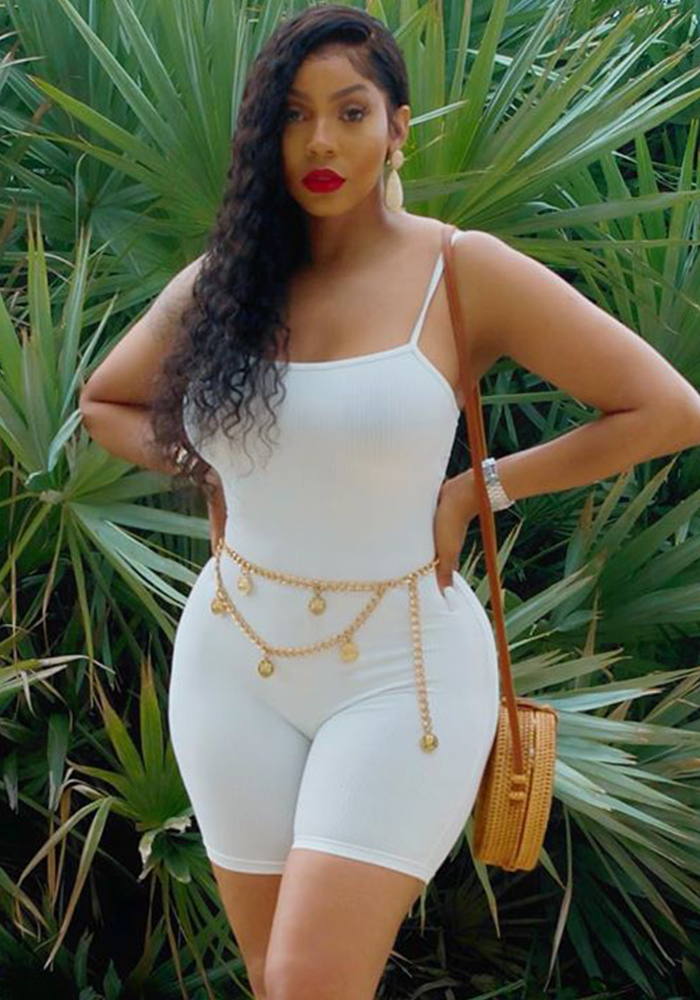 Women's Sexy Straps Tight Fitting Jumpsuit