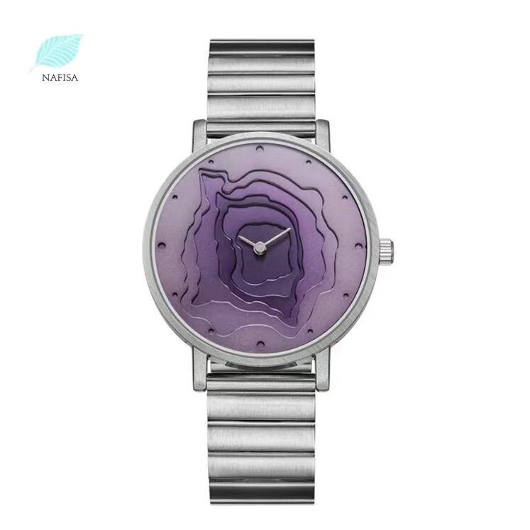 Watch ins niche design women's and men's watches fashion trend steel band watch quartz watch brand authentic