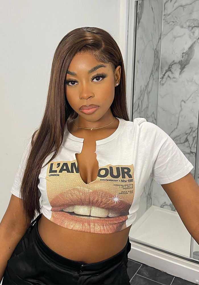 Summer Women Sexy Letter Print Crop Top