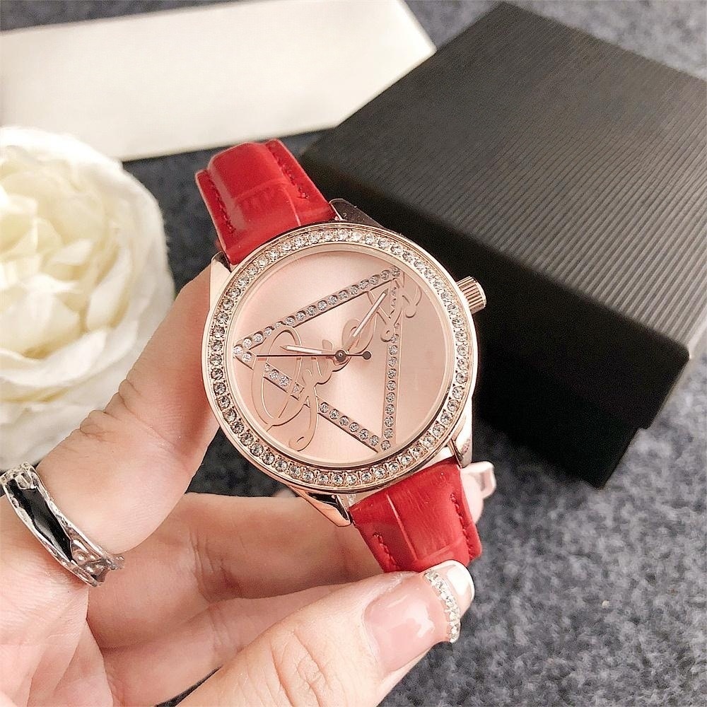 Women's watch niche diamond inverted triangle watch temperament quartz watch waterproof fashion watch female