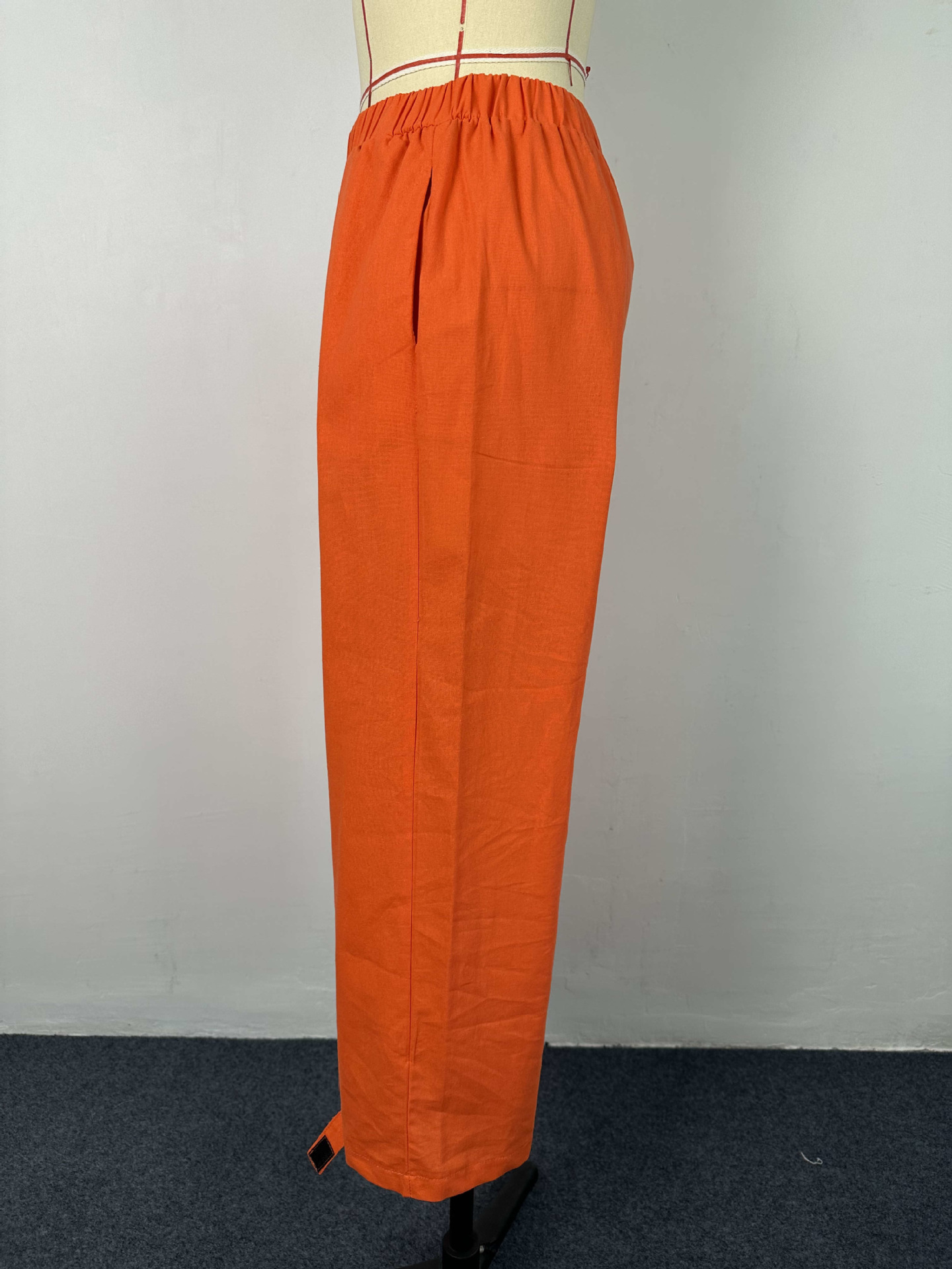 Casual suit Loose Plus Size fashion women's long-sleeved shirt pants linen two-piece suit