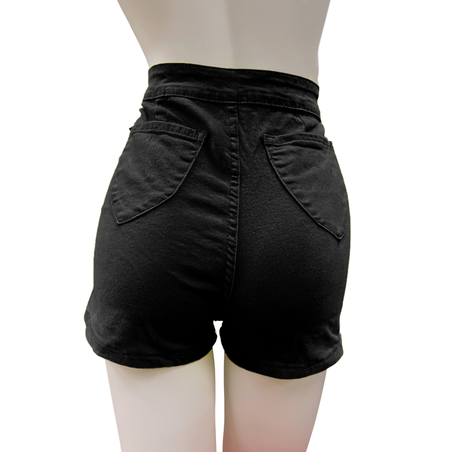 High Waist Stretch Plus Size Sexy Ripped Women's Denim Shorts
