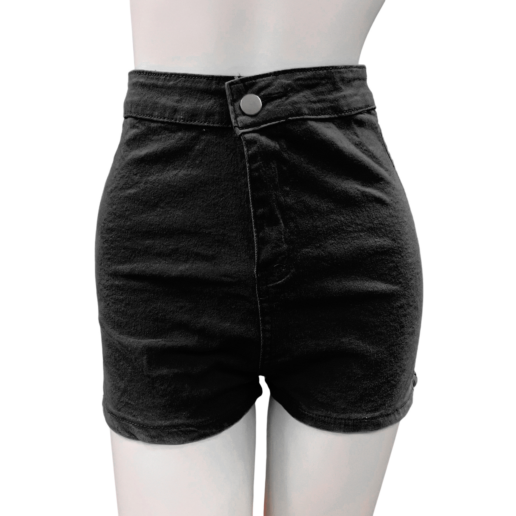 High Waist Stretch Plus Size Sexy Ripped Women's Denim Shorts