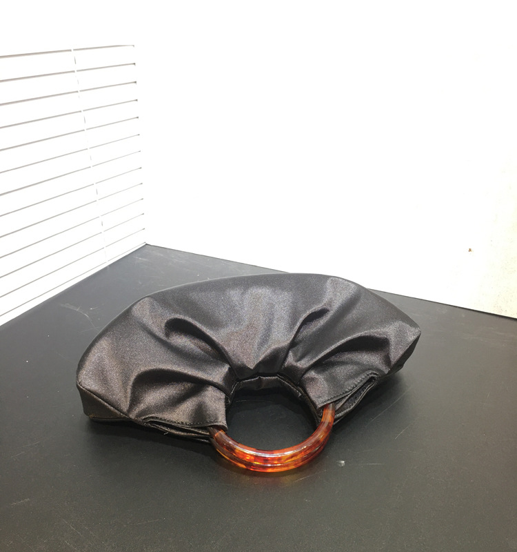 women's hand carry pleated silk cloud bag dinner hand bag