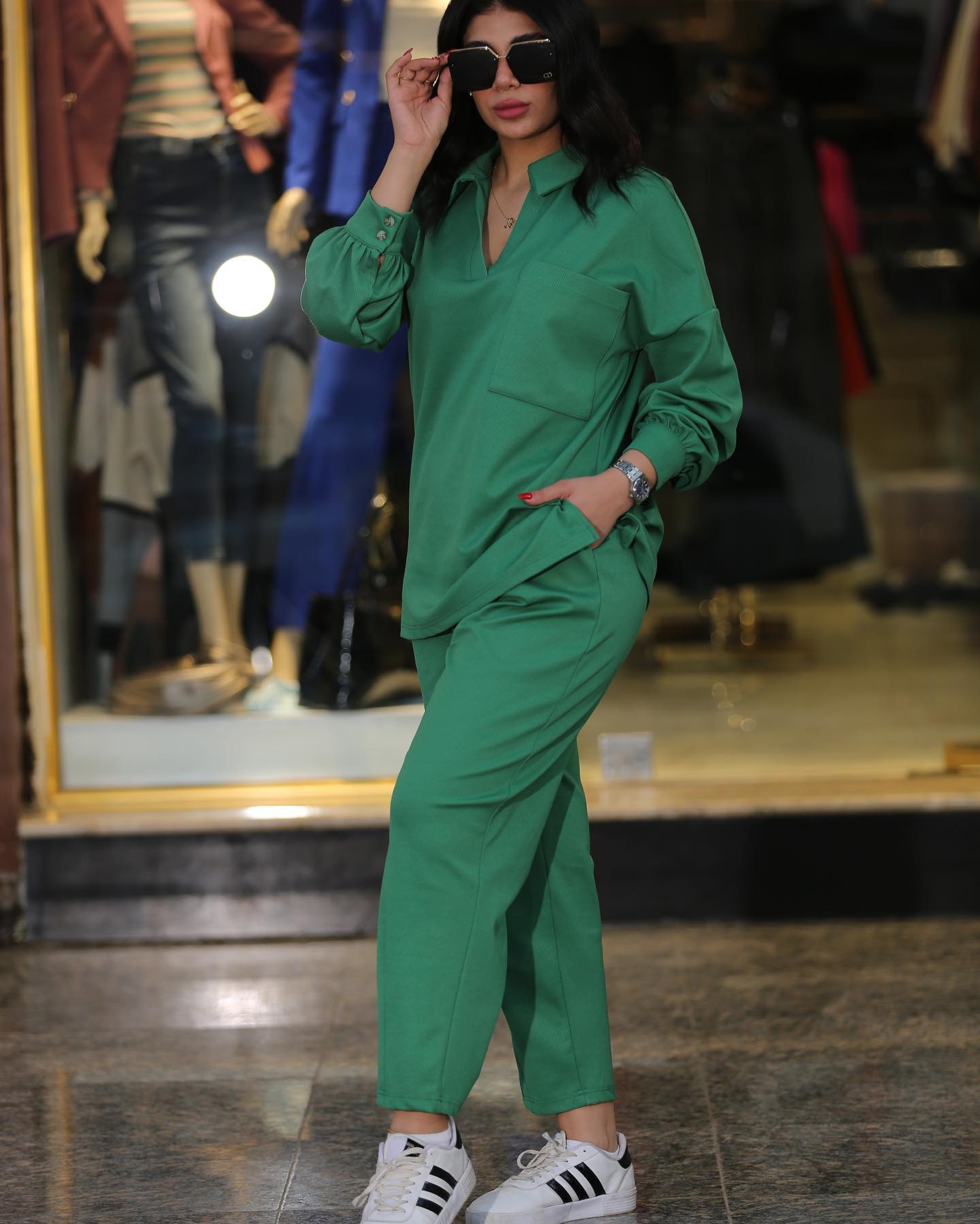 Women's Plus Size Casual Fall Turndown Collar Long Sleeve Shirt High Waist Side Pocket Casual Pants Set