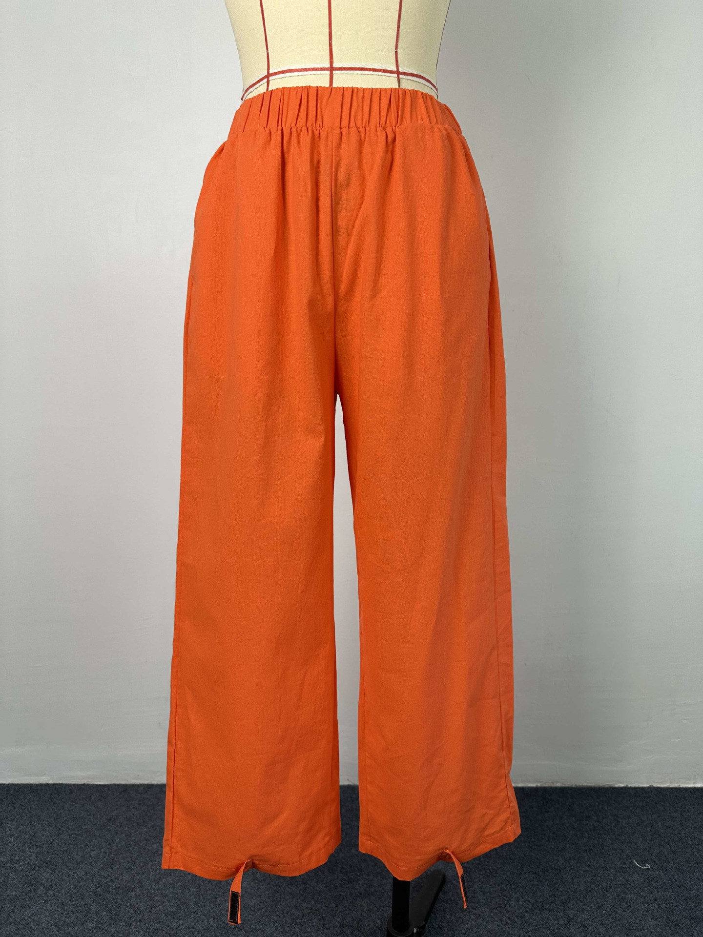 Casual suit Loose Plus Size fashion women's long-sleeved shirt pants linen two-piece suit