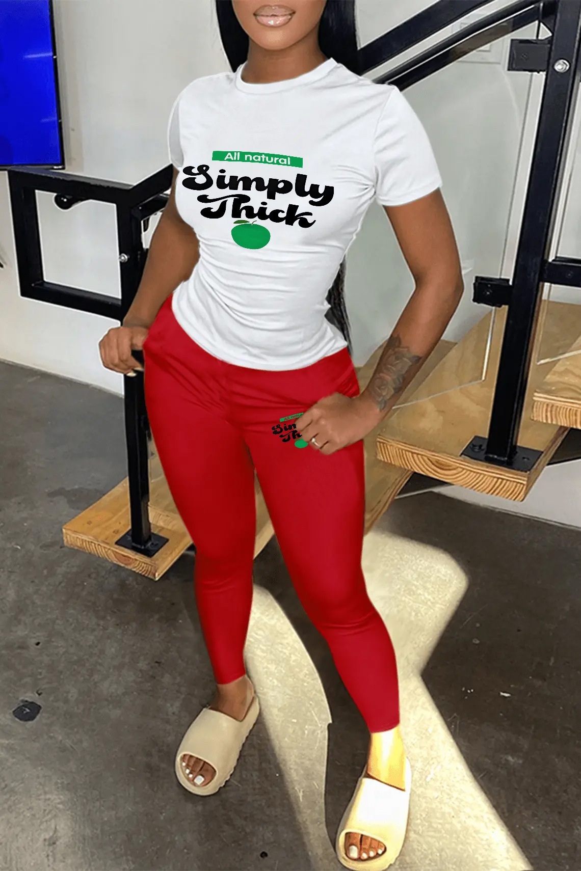 Women Printed Top and Pant Casual Two-Piece Set